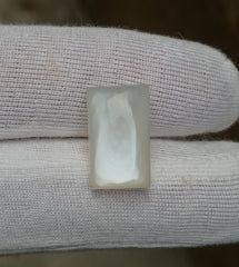 Молочный лунный камень 10,9 карата с белым блеском — Лунный камень Адуляр — Июньский камень — 17,5x10x6 мм