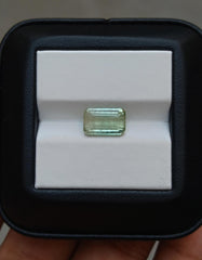 3.3ct Natural Light Green Tourmaline Gemstone - October Birthstone - 11x7x5mm