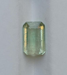3.3ct Natural Light Green Tourmaline Gemstone - October Birthstone - 11x7x5mm