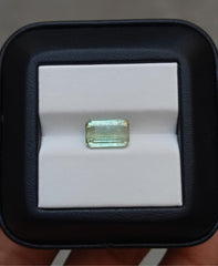 3.3ct Natural Light Green Tourmaline Gemstone - October Birthstone - 11x7x5mm
