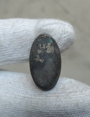 Натуральная бирюза с пиритом - Голубая матричная бирюза - Шаджри Фероза-20Ct