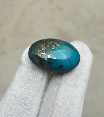 Natural Turquoise with Pyrite - Blue Matrix Turquoise - Shajri Feroza-41Ct