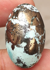 Натуральная бирюза с пиритом - зелёная матричная бирюза - Shajri Feroza-50 карат