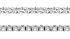 Natural Diamonds Tennis Bracelet - 3.5mm