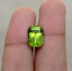 6.5ct Natural Peridot Gemstone- Olivine - Chrysolite Gem - August Birthstone -13x9x6.2mm