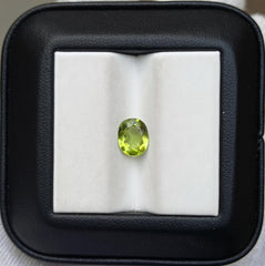1.35ct Peridot Gemstone- Olivine - Chrysolite Gem - August Birthstone - 8x6.4x3mm