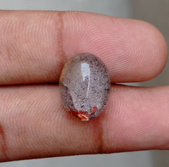 Натуральный фантомный кварц 15,4 карата — призрачный кварц — 16x13 мм