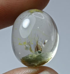 Натуральный фантомный кварц 25,1 карата — призрачный кварц — 19x15 мм