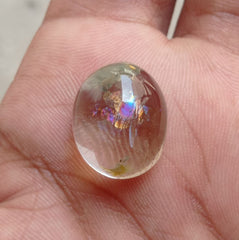 Натуральный фантомный кварц 25,1 карата — призрачный кварц — 19x15 мм