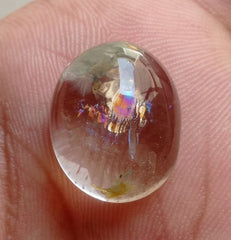 Натуральный фантомный кварц 25,1 карата — призрачный кварц — 19x15 мм