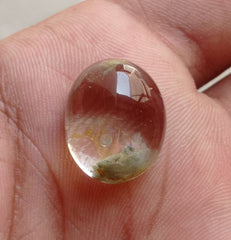 Натуральный фантомный кварц 25,1 карата — призрачный кварц — 19x15 мм