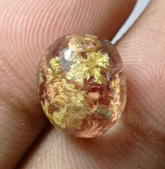 Натуральный фантомный кварц 8,5 карата — призрачный кварц — 13x11 мм