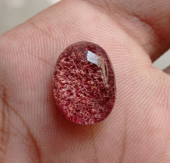 Натуральный фантомный кварц 10,6 карата — призрачный кварц — 17x12 мм