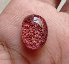 Натуральный фантомный кварц 10,6 карата — призрачный кварц — 17x12 мм