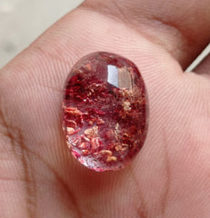 Натуральный фантомный кварц 22,7 карата — призрачный кварц — 20x15 мм