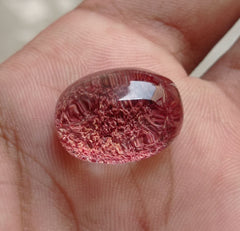 Натуральный фантомный кварц 23,1 карата — призрачный кварц — 20x15 мм