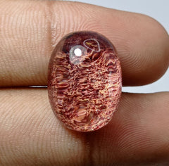 Натуральный фантомный кварц 23,1 карата — призрачный кварц — 20x15 мм