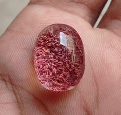 Натуральный фантомный кварц 23,1 карата — призрачный кварц — 20x15 мм