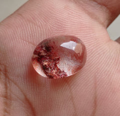 Натуральный фантомный кварц 9,1 карата — призрачный кварц — 15x11 мм