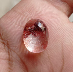 Натуральный фантомный кварц 9,1 карата — призрачный кварц — 15x11 мм