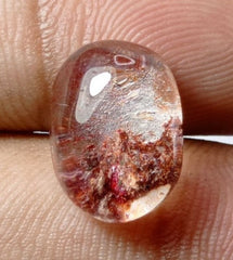 Натуральный фантомный кварц 9,1 карата — призрачный кварц — 15x11 мм