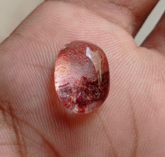 Натуральный фантомный кварц 9,1 карата — призрачный кварц — 15x11 мм