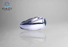 Кольцо из натурального изумруда 1,9 карата с покрытием из белого золота 14 карат, выполненное из стерлингового серебра, безупречный и элегантный дизайн