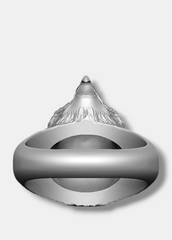 Винтажное кольцо-печатка Hawk из стерлингового серебра 925 пробы