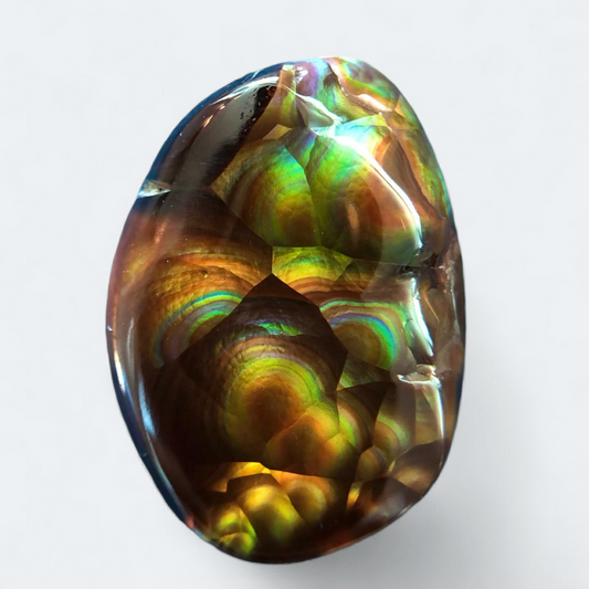Rainbow Bubbly Mexican Fire Agate, Rare Gemstone than Diamonds
