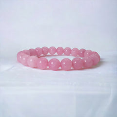 Natural Rose Quartz 8mm Stretch Bracelet