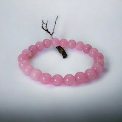 Natural Rose Quartz 8mm Stretch Bracelet