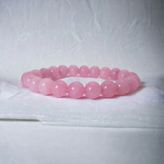Natural Rose Quartz 8mm Stretch Bracelet