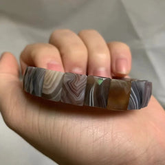 Браслет из натурального ботсванского агата/сардоникса, браслет для мужчин и женщин