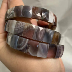 Браслет из натурального ботсванского агата/сардоникса, браслет для мужчин и женщин