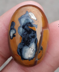 31ct Jasper - Scenic Jasper Cabochon - 26x17mm
