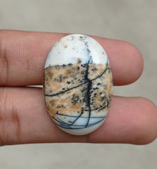 42.7ct Jasper - Scenic Jasper Cabochon - 34x23x6mm