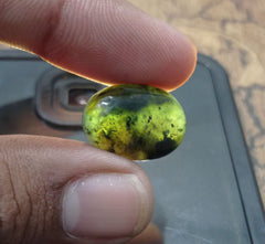 Серпентин 14,1 карата с черным тоном — Шах Макксуд — Zehrmora — 19x14x6 мм