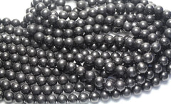 Браслет из натурального драгоценного камня шунгит, размеры 8,10 мм