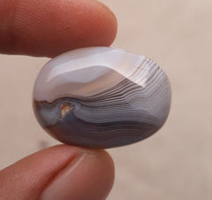 Crazy Lace Agate with Rare Pattern - Sulaimani Aqeeq - 23x18mm