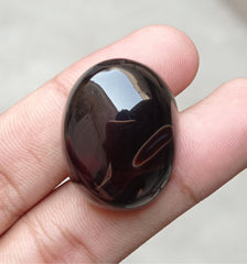 80.8ct Onyx Agate Cabochon - Sulaimani Aqeeq - 30x23x14mm
