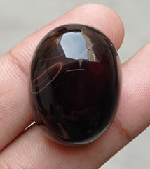 80.8ct Onyx Agate Cabochon - Sulaimani Aqeeq - 30x23x14mm