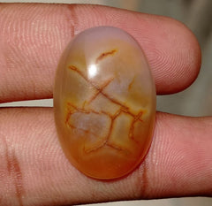 Root In Agate with Best Pattern - Sulaimani Aqeeq - 29x20mm