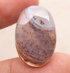 19.4ct Abstract Agate with Lines - Sulaimani Aqeeq - 26x17mm