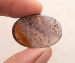 19.4ct Abstract Agate with Lines - Sulaimani Aqeeq - 26x17mm