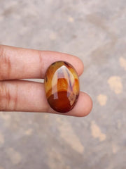 Scenic Agate Cabochon- Sulaimani Aqeeq - 26x18mm