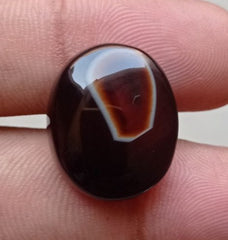 Scenic Agate - Sulaimani Aqeeq - 21x18mm