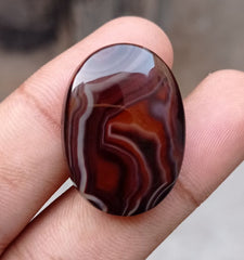 Unique Fortified Agate - Sulaimani Aqeeq - 31x22mm