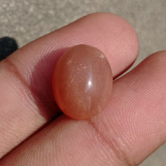 10.7ct Natural Sunstone Cabochon - Heliolite - Aventurescent Feldspar - August Birthstone - 16x13x8mm