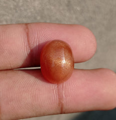 13.6ct Natural Sunstone Cabochon - Heliolite - Aventurescent Feldspar - August Birthstone - 16x13x8mm