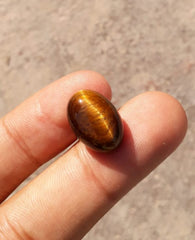 10.5ct Tiger Eye Cabochon - June Birthstone - June Birthstone - 16x12mm